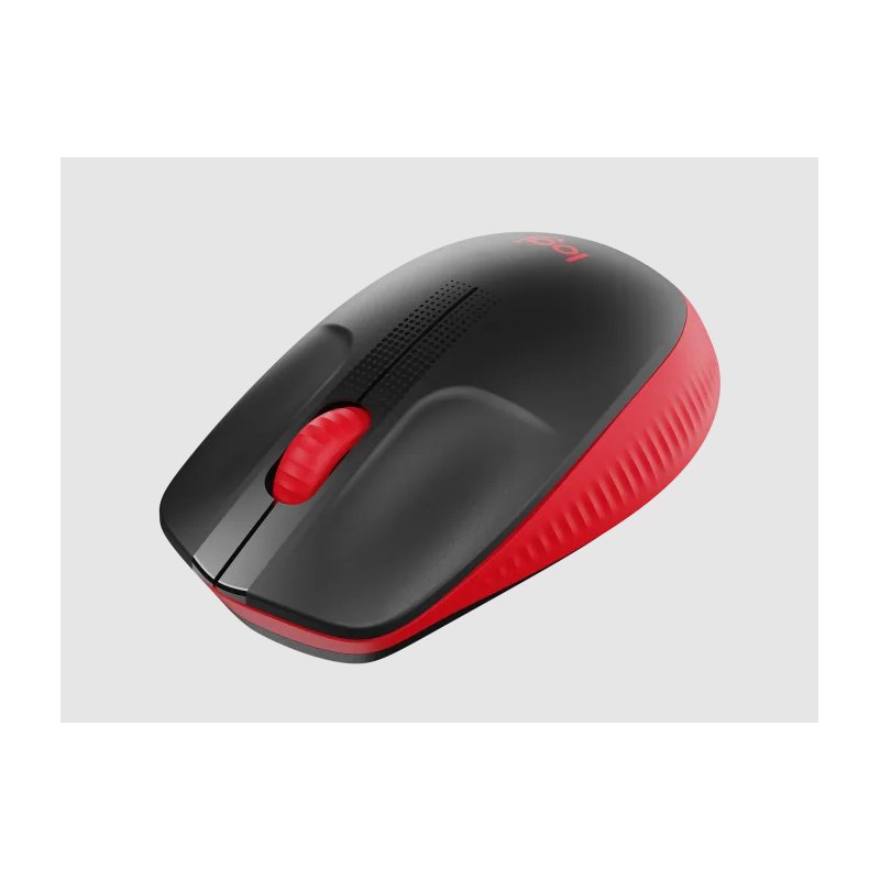 Mouse Wireless M190 Full-Size Red