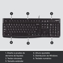 Teclado Logitech K120  Idioma Español España