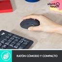 Mouse Y Teclado Logitech MK295 Silent Wireless Negro