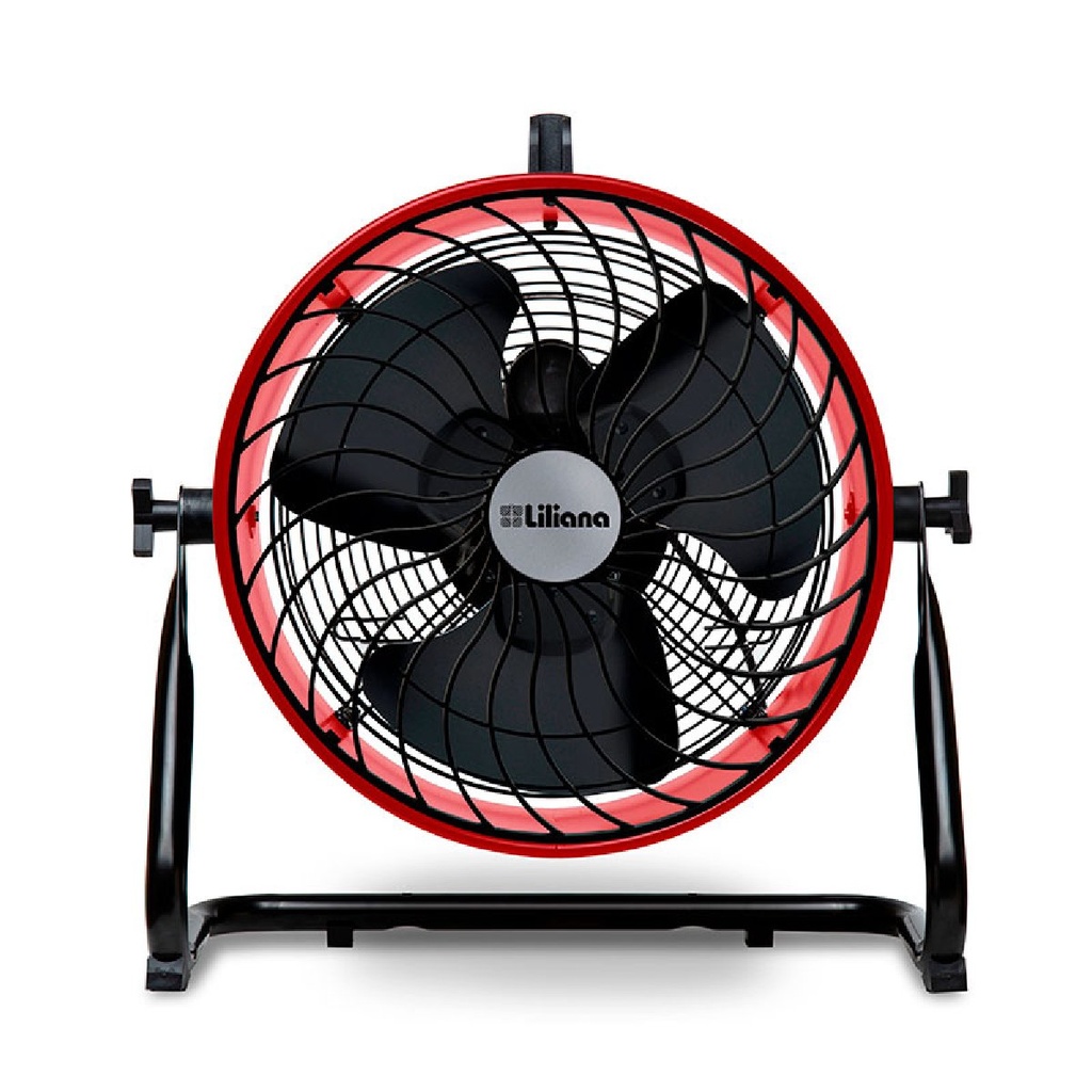 Ventilador Turbo Industrial Ciclónico Rojo 16" 200w 3 en 1 Liliana