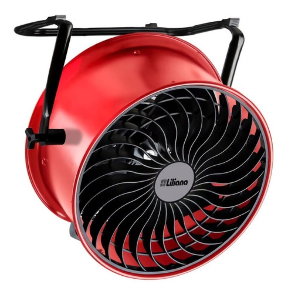 Ventilador Turbo Industrial Ciclónico Rojo 16" 200w 3 en 1 Liliana