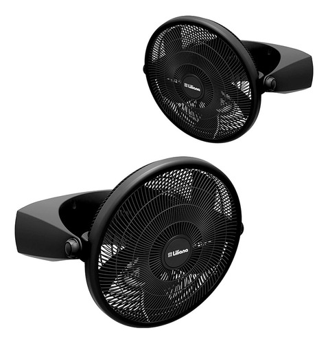 Ventilador Liliana De Pared Y De Piso 5 Palas 18" Negro