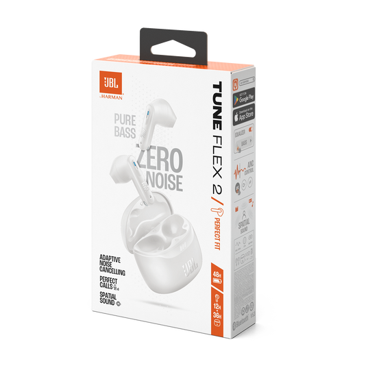 Auricular JBL Tune Flex 2 Inalambrico Bluetooth  Cancelación Negro