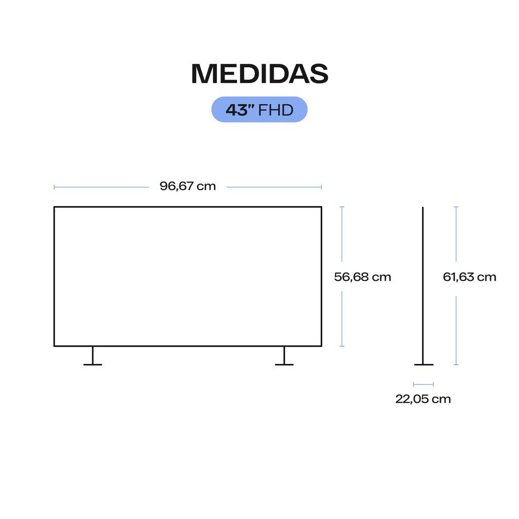 Smart Tv Qüint 43 Hd          
