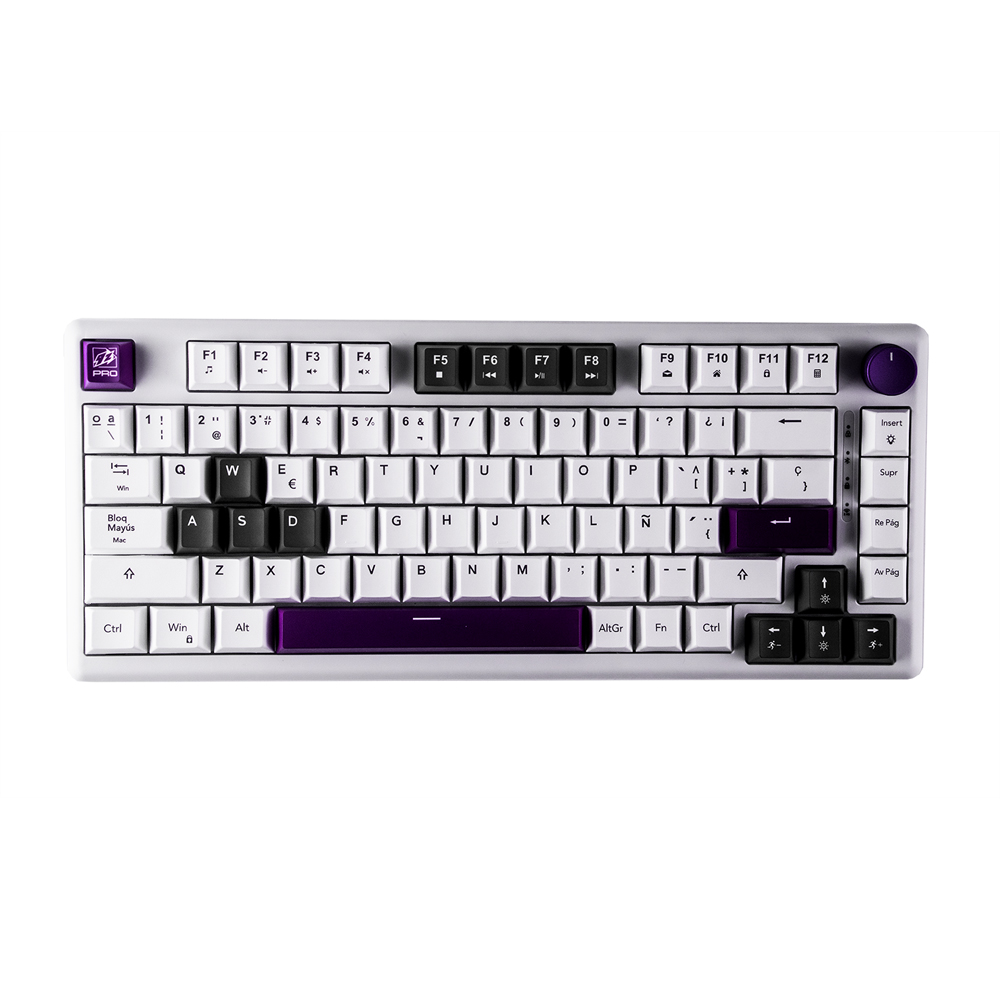 TECLADO 9Z GHOST BLANCO INALAMBRICO