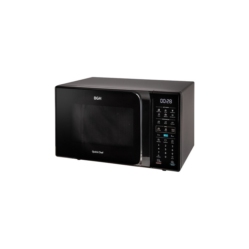 Microondas BGH Digital Eco Black 28L Con Grill