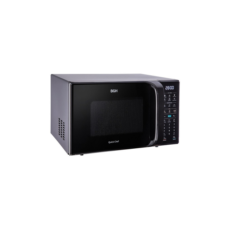Microondas BGH Digital Eco Black 28L Con Grill