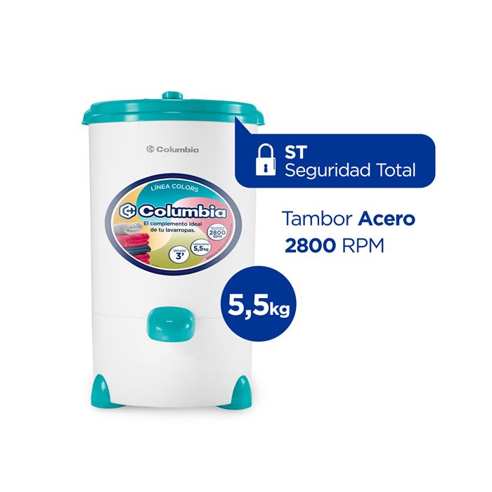 Secarropa Centrífugo Columbia 5,5 KG Azul