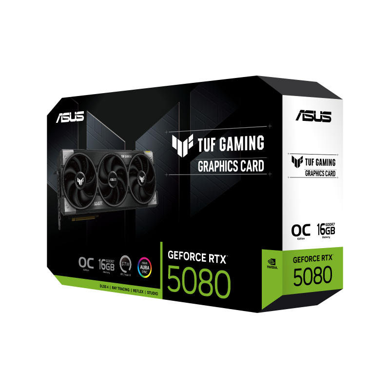 Placa de video Asus TUF Gaming GeForce RTX 5080 OC Edition 16GB