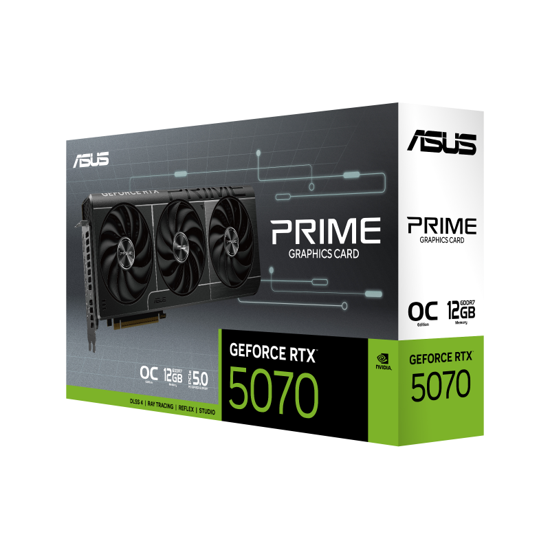 Placa de video Asus Prime GeForce RTX 5070 OC Edition 12GB