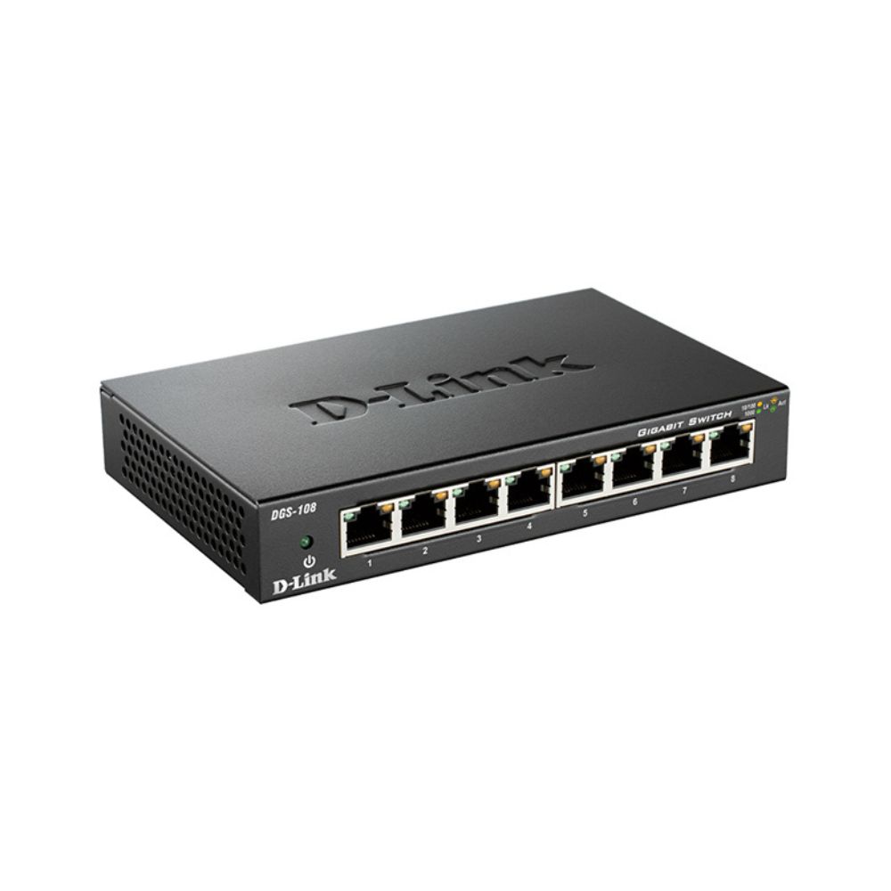 Swtich D-Link DGS-108 Con 8 Puertos Carcasa Metal