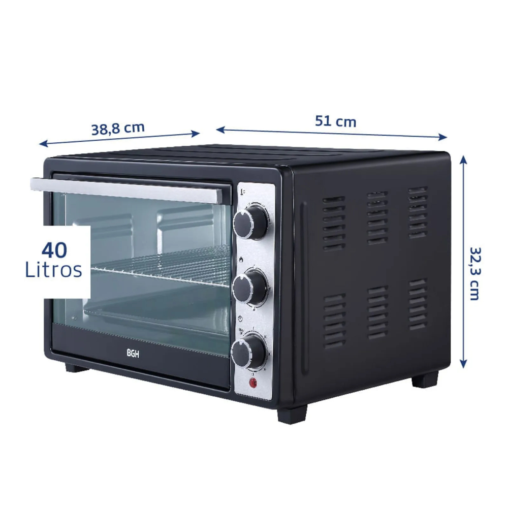 Horno Eléctrico BGH Mecánico Duo 40L