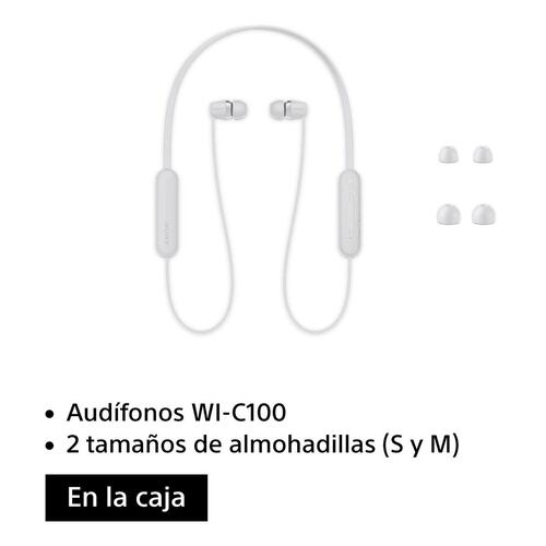 Auriculares Sony WI-C100/WZUC White