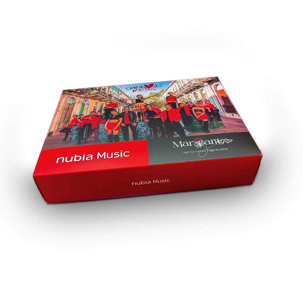 Kit Nubia Music Margarita Edición Corazones Rojos