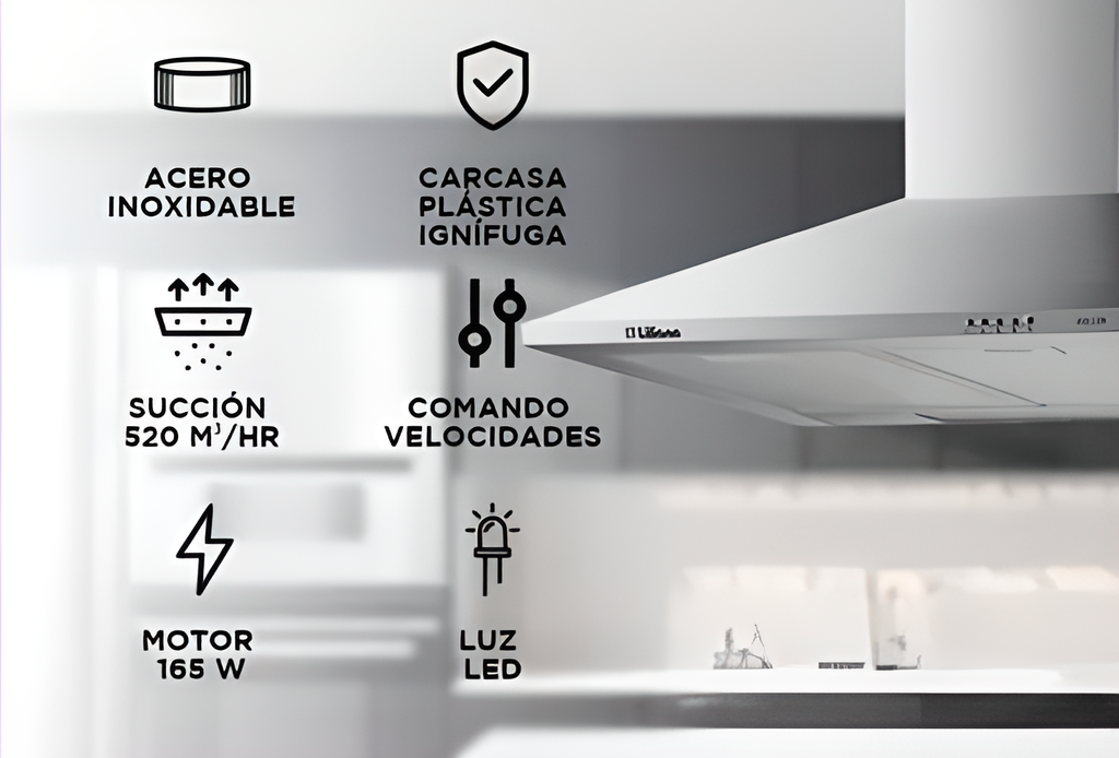 Campana Extractor de cocina Liliana Airclean