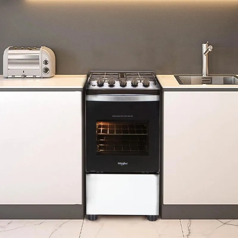 Cocina A Gas Whirlpool 4 Quemadores Blanca