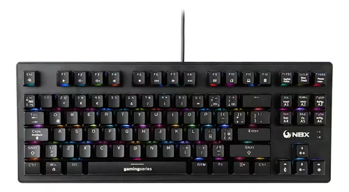 Teclado NBX Gaming Mecánico Usb Rgb Español Qwerty