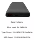 Powerbank Foxbox Energy Slim V2 12500 Mah Negro