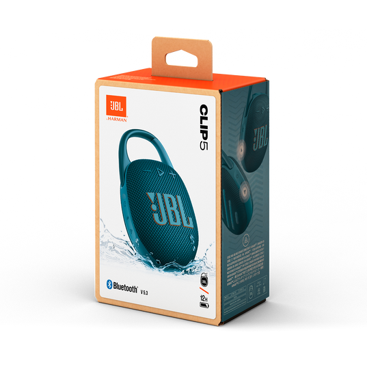 Parlante JBL Clip 5 Con Bluetooth Impermeable Azul