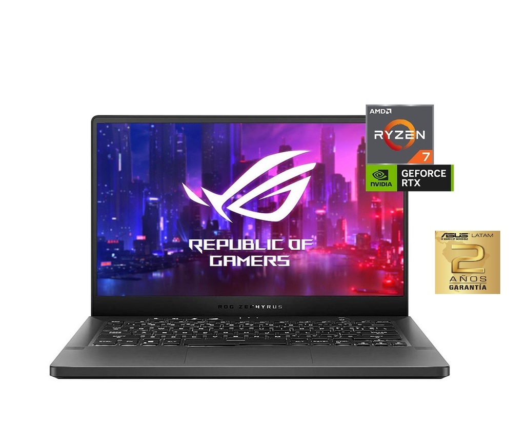 Notebook gamer ROG Zephyrus G14 GA401QC-K2105W NVIDIA® GeForce RTX™ 3050 Ryzen 7 16gb 512gb