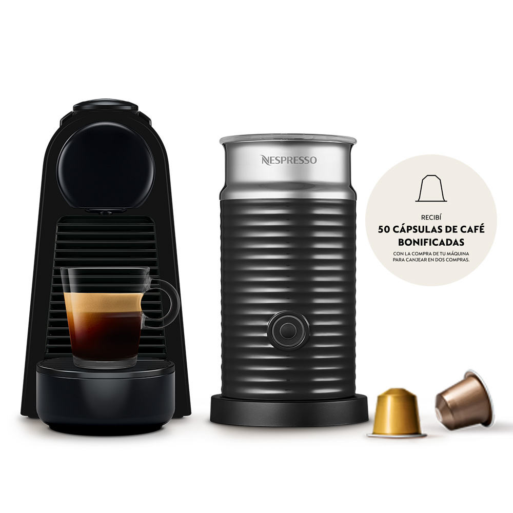 Cafetera Nespresso Essenza Mini D Negra