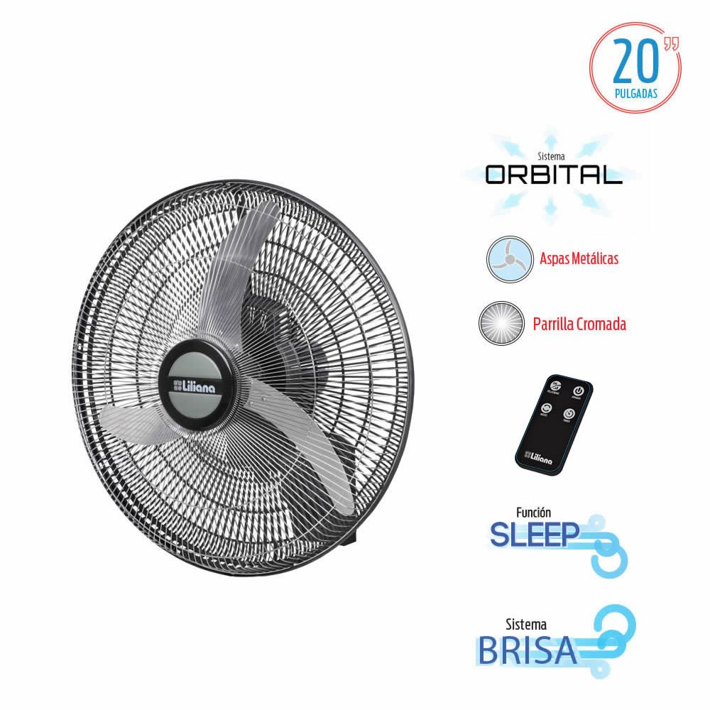 Ventilador de Pared Orbital 20" Liliana - Parrilla Cromada