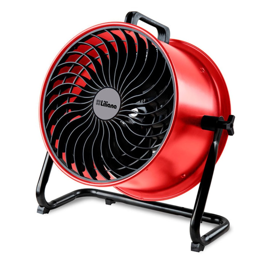 Ventilador Turbo Industrial Ciclónico Rojo 16" 200W 3 En 1 Liliana