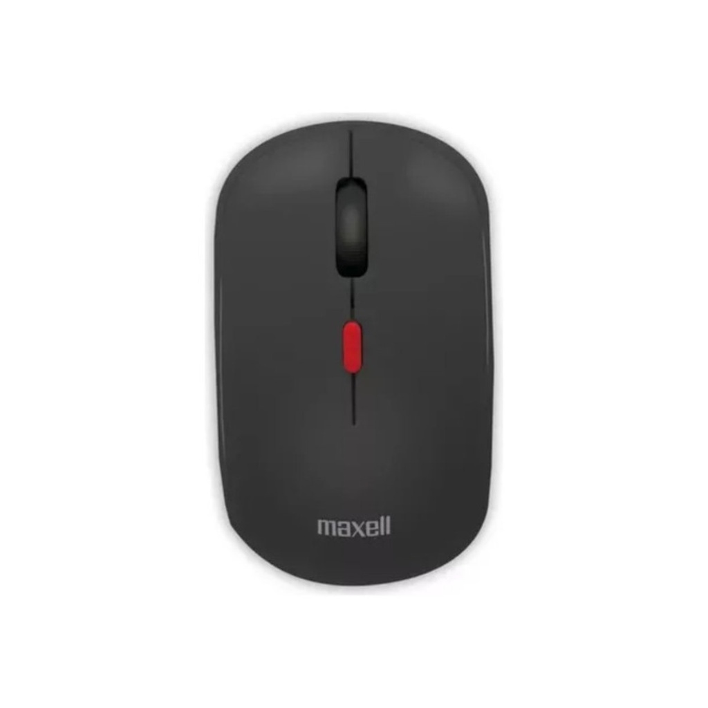 Mouse Maxell Inalámbrico Básico Óptico 1200 Dpi Usb Negro