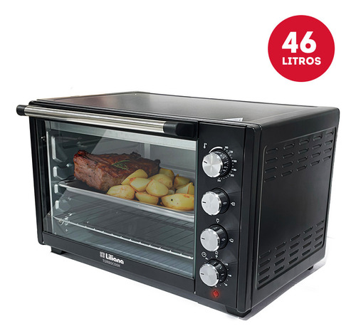 Horno Eléctrico Liliana 46 Litros 2200W 250ºc Negro      