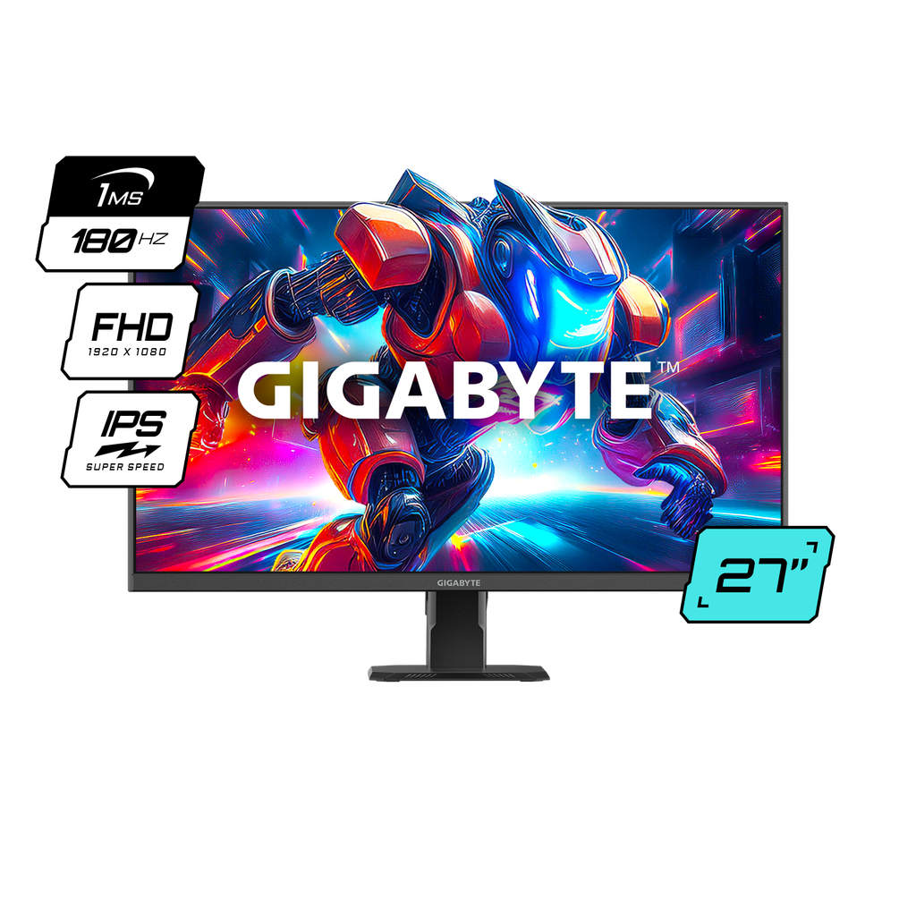 Monitor Gaming Gigabyte Curvo 27" Full HD 180HZ 1MS Negro