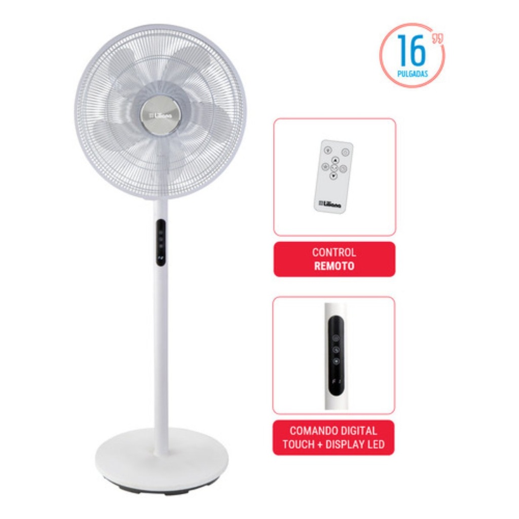 Ventilador Liliana 16 Pulgadas Digital Control Remoto Vp16D