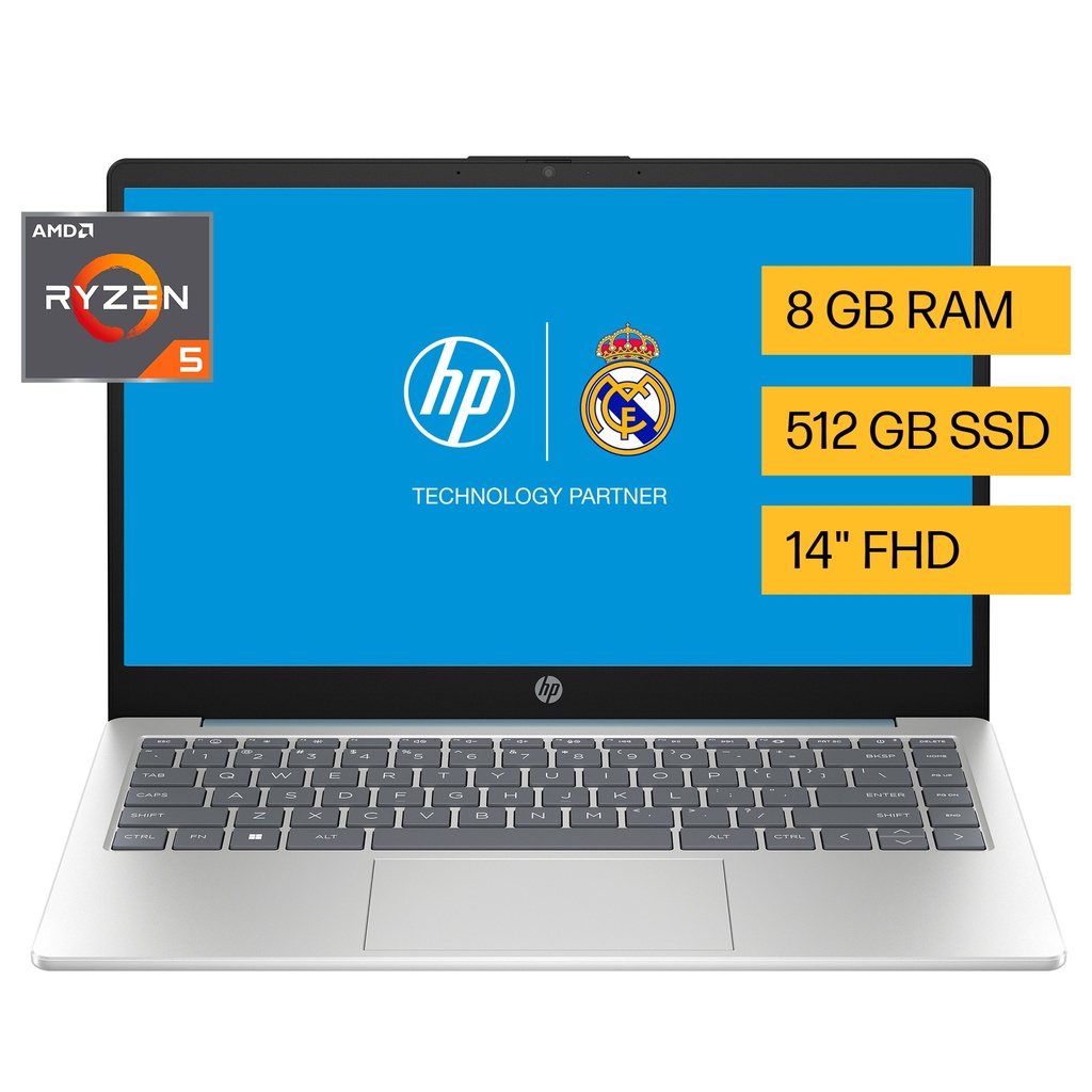 Notebook Hp 14-em0027la Ryzen 5 7520u 8gb 512gb FHD Windows 11