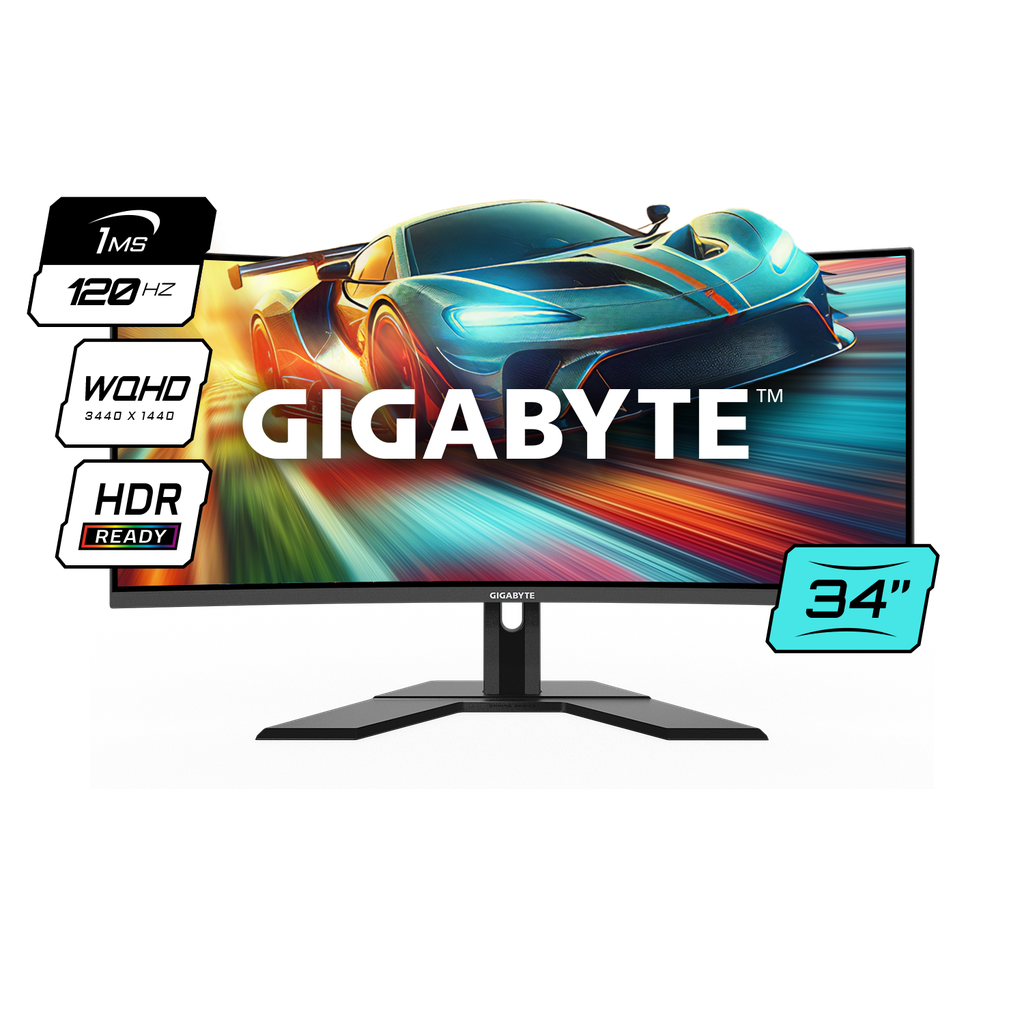 Monitor Gigabyte Curvo 34 VA 1500R 120Hz 1Ms GS34WQC US1