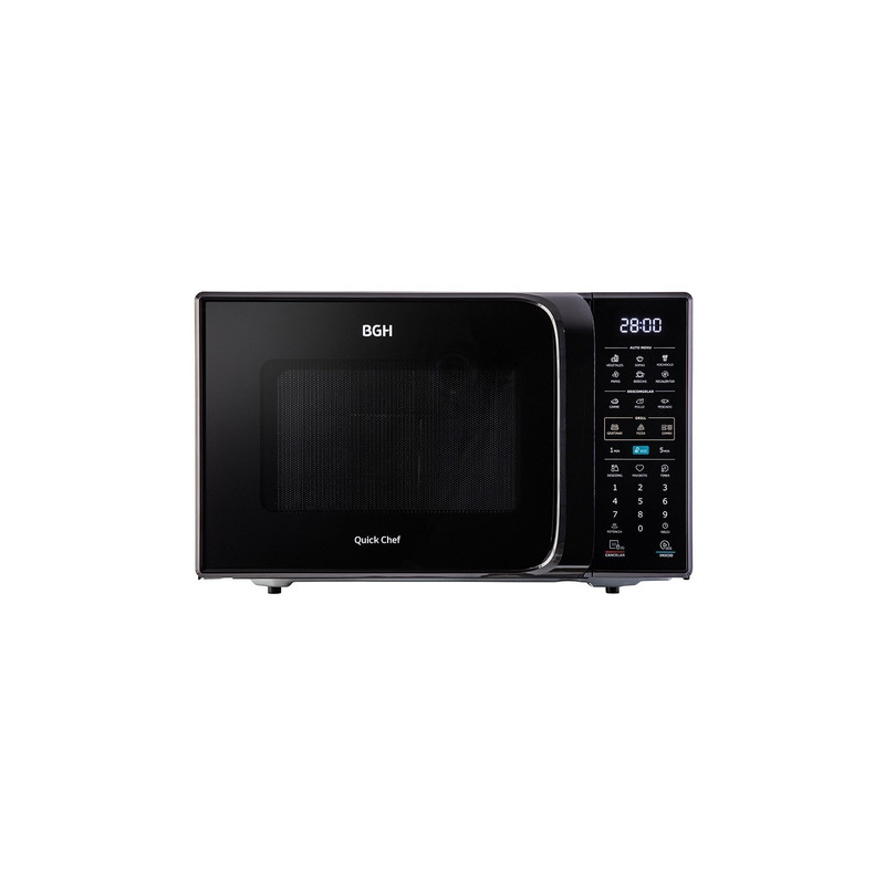 Microondas BGH Digital Eco Black 28L Con Grill