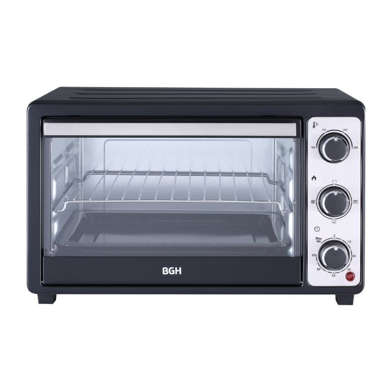 Horno Eléctrico BGH Duo 30L Mecánico Negro