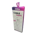 Cable USB classic Soul LIGHTNING blanco