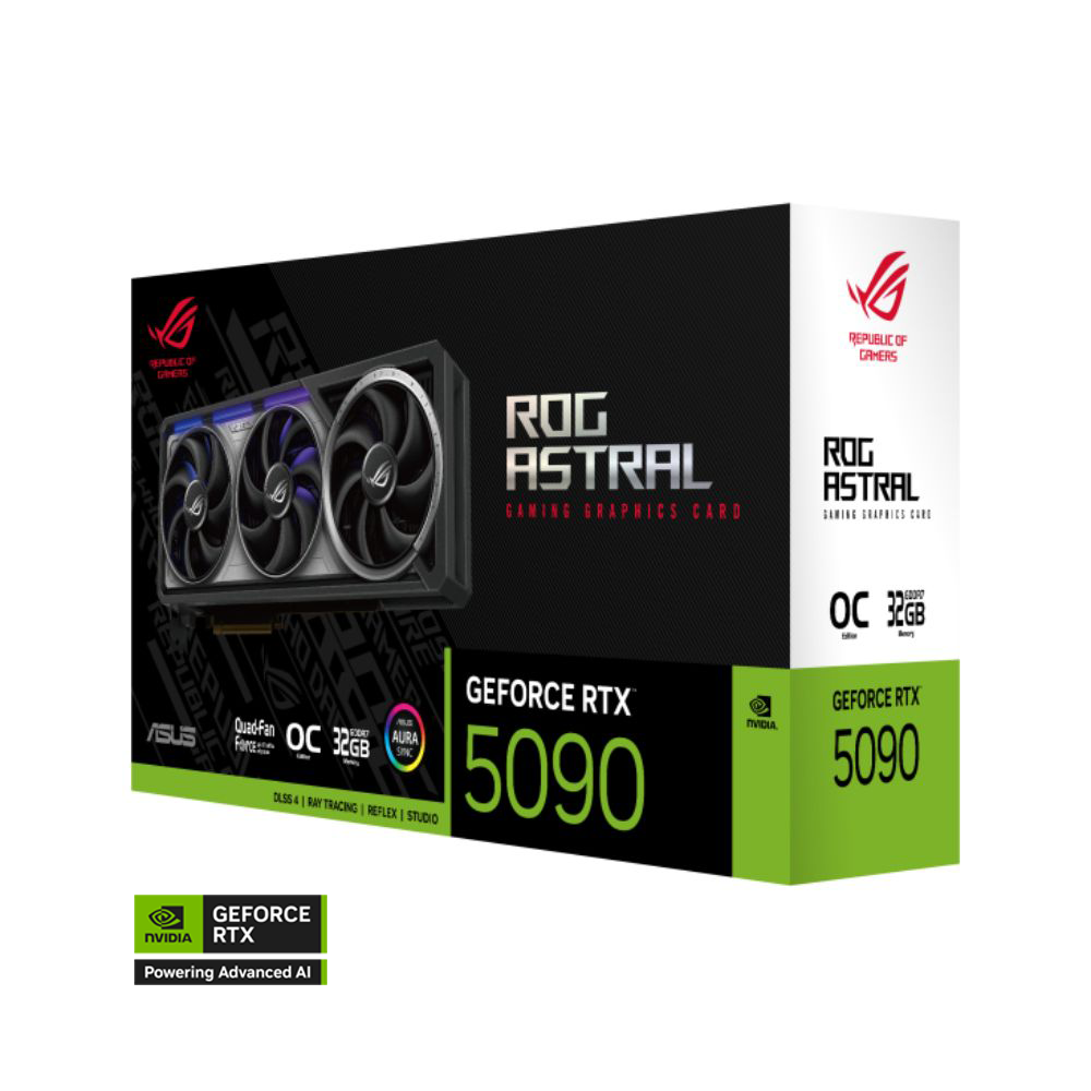 Placa de video Asus ROG Astral GeForce RTX 5090 32 GB GDDR7 Edición OC 2610 MHz