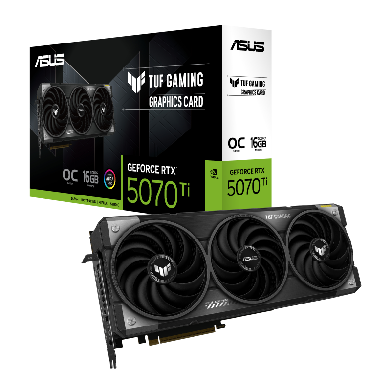 Placa de video AsusTUF Gaming GeForce RTX 5070 Ti OC Edition 16 GB