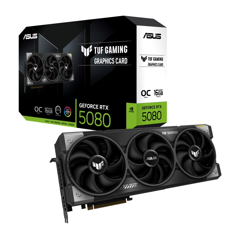 Placa de video Asus TUF Gaming GeForce RTX 5080 OC Edition 16GB