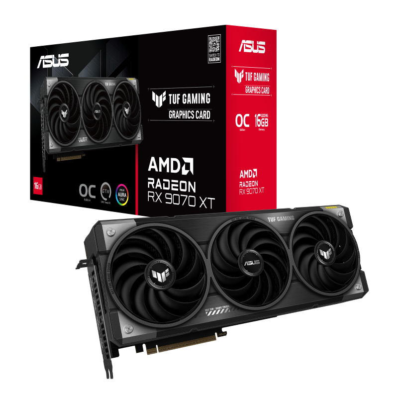 Placa de video Asus TUF Gaming GeForce RTX 9070 OC Edition 16 GB
