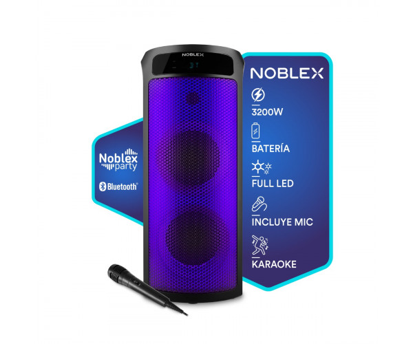 Torre De Sonido Noblex Bluetooth 3200W