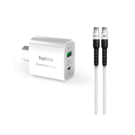 [FB-6814] Cargador De Pared Foxbox 20W Con Cable Tipo C