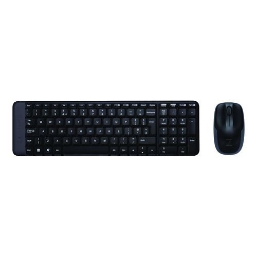[920-004430] Kit De Teclado Y Mouse Inalámbrico Logitech Mk220 Español Latinoamérica Negro