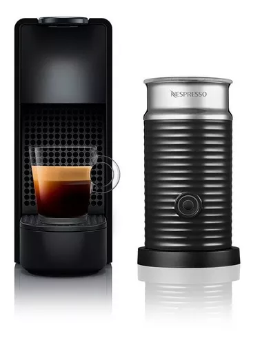 [A3KC30-AR-BKNE2] Cafetera Nespresso Essenza Mini Black Mini + Aeroccino Black