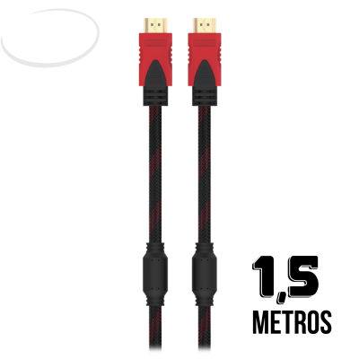 [HDMI-N01] CABLE HDMI HIGH SPEED REFORZADO 1.5 MTS