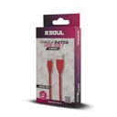 Cable Usb Soft Micro Usb 1 Mt Rojo