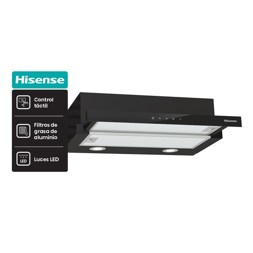 [94CH6TL3DB] Campana Extractora Empotrable Hisense Panel Tactil        