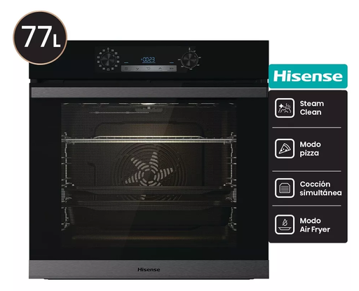 [94BSA65226AB] Horno Eléctrico Hisense Empotrable 77 Litros        