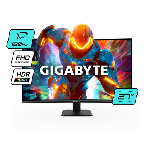 [GS27FC SA1] Monitor Gaming Gigabyte Curvo 27 Full Hd 180Hz 1Ms