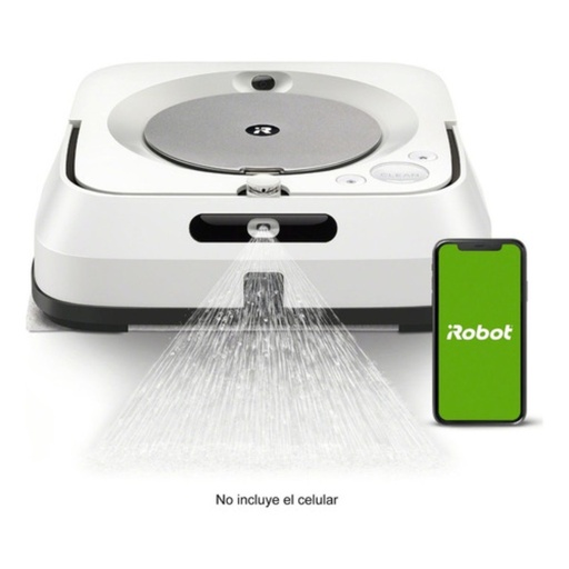 [94M613830] Aspiradora Robot Braava Jet M6 Irobot Trapeador Conexión Wi-Fi Blanca